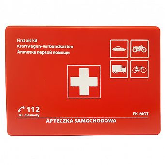 Apteczka samochodowa DIN 13164 w pudełku