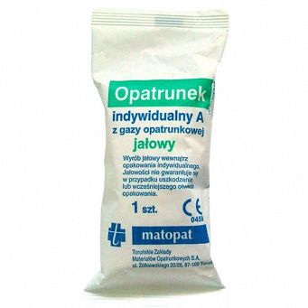 Opatrunek indywidualny pyłoszczelny A