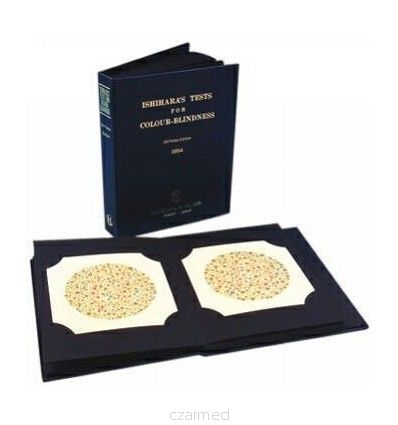 TABLICA ISHIHARY - 24 TABLICE (TEST ISHIHARY, TABLICA PSEUDOIZOCHROMATYCZNA)