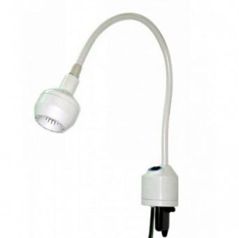 LAMPA BADAWCZO-ZABIEGOWA FLH-2 HALOGEN Z MOCOWANIEM DO ŚCIANY, (Z GĘSIĄ SZYJĄ, BEZCIENIOWA)