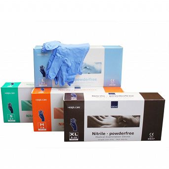 Jednorazowe rękawice nitrylowe , bezpudrowe- niejałowe