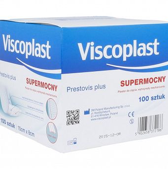 Viscoplast Prestovis Plus Supermocny, plastry, 10 cm x 8 cm, 1 szt.
