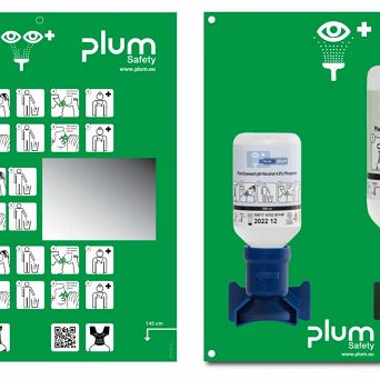 PLUM EYE WASH Stacja pH Neutral 200ml+Plum Eye Wash 500ml otwarta
