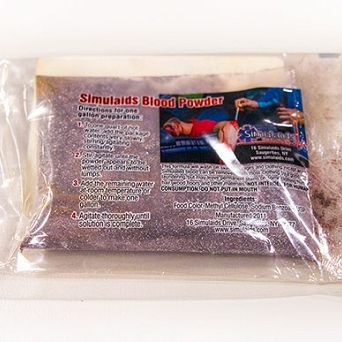 Sztuczna krew w saszetkach