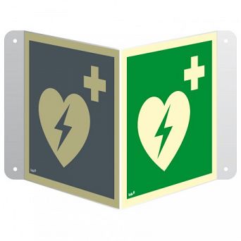 Oznaczenie AED 3D  15 cm x 15 cm