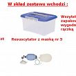 Zestaw resuscytacyjny  z workiem AMBU w pudełku - 2
