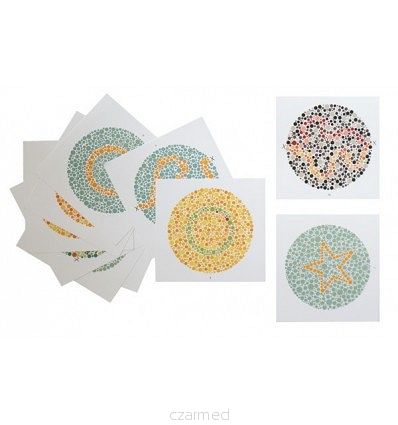 TABLICE TYPU ISHIHARY DLA DZIECI (TEST TYPU ISHIHARY, TABLICA PSEUDOIZOCHROMATYCZNA)