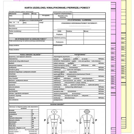 Karta udzielonej kwalifikowanej pierwszej pomocy