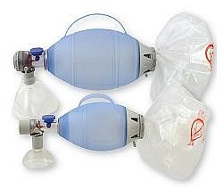 Resuscytator Silikonowy AMBU - OVAL dla dorosłych z maską rozm. 5