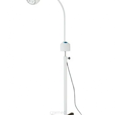 LAMPA BADAWCZO-ZABIEGOWA FLH-2 LED, ZE STATYWEM NA PIĘCIU KÓŁKACH (Z GĘSIĄ SZYJĄ, BEZCIENIOWA)