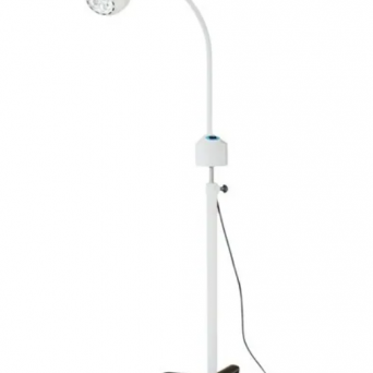 LAMPA BADAWCZO-ZABIEGOWA FLH-2 LED, ZE STATYWEM NA PIĘCIU KÓŁKACH (Z GĘSIĄ SZYJĄ, BEZCIENIOWA)