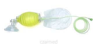 Resuscytator ( worek typu  AMBU)  jednorazowy The Bag II Laerdal maska 3