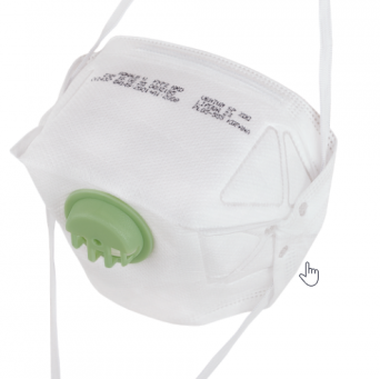 Maseczka , maska  ochronn FFP2  z zaworkiem 1 szt 
