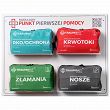 TRAUMA KIT Apteczka Modułowa ROSP+AKZN - Punkt Pierwszej Pomocy - Tablica 4+4 (jasny) - 2