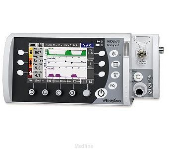 Respirator Medumat Transport z pomiarem stężenia CO2 - kostka