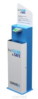 Automat do bezdotykowego odkażania rąk 