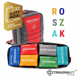 TRAUMA KIT Apteczka Modułowa ROSZAK - Plecak 6 (czerwony)