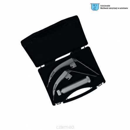 MacMove Zestaw laryngoskopowy z wymiennym światłowodem (Max-Led rękojeść standard + łyżki fig.3, 4)