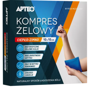 Kompres żelowy ciepło - zimno 10 cm x 10 cm 