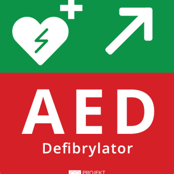 Tablica kierunkowa AED
