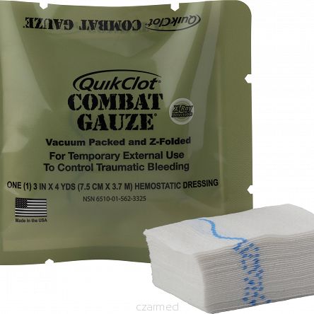 Quik Clot Combat Gazue Opatrunek hemostatyczny