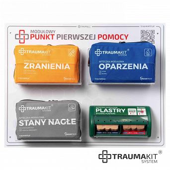 TRAUMA KIT Apteczka Modułowa ROSP- Punkt Pierwszej Pomocy - Tablica 4 (jasny)